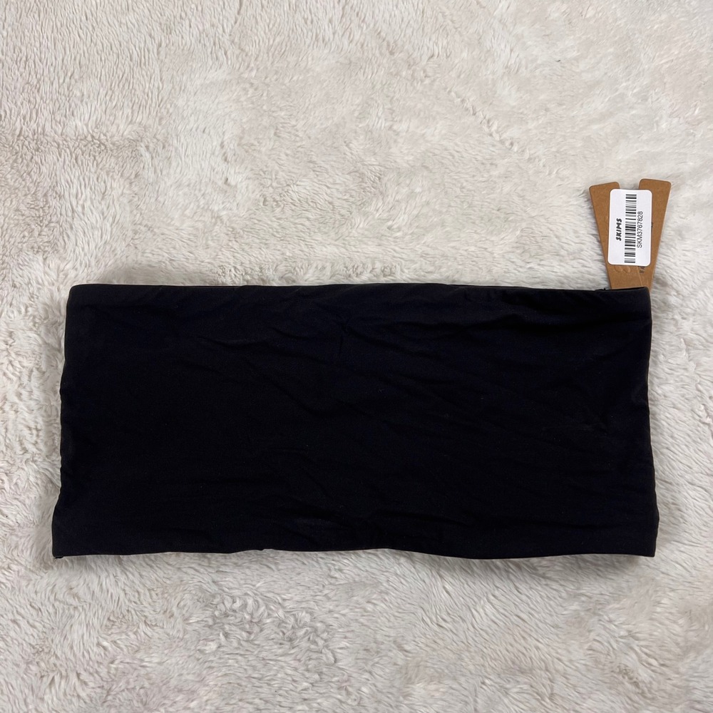 SKIMS Fits Everybody Bandeau Onyx Black Strapless Bra BR-BND-2026 Womens Large